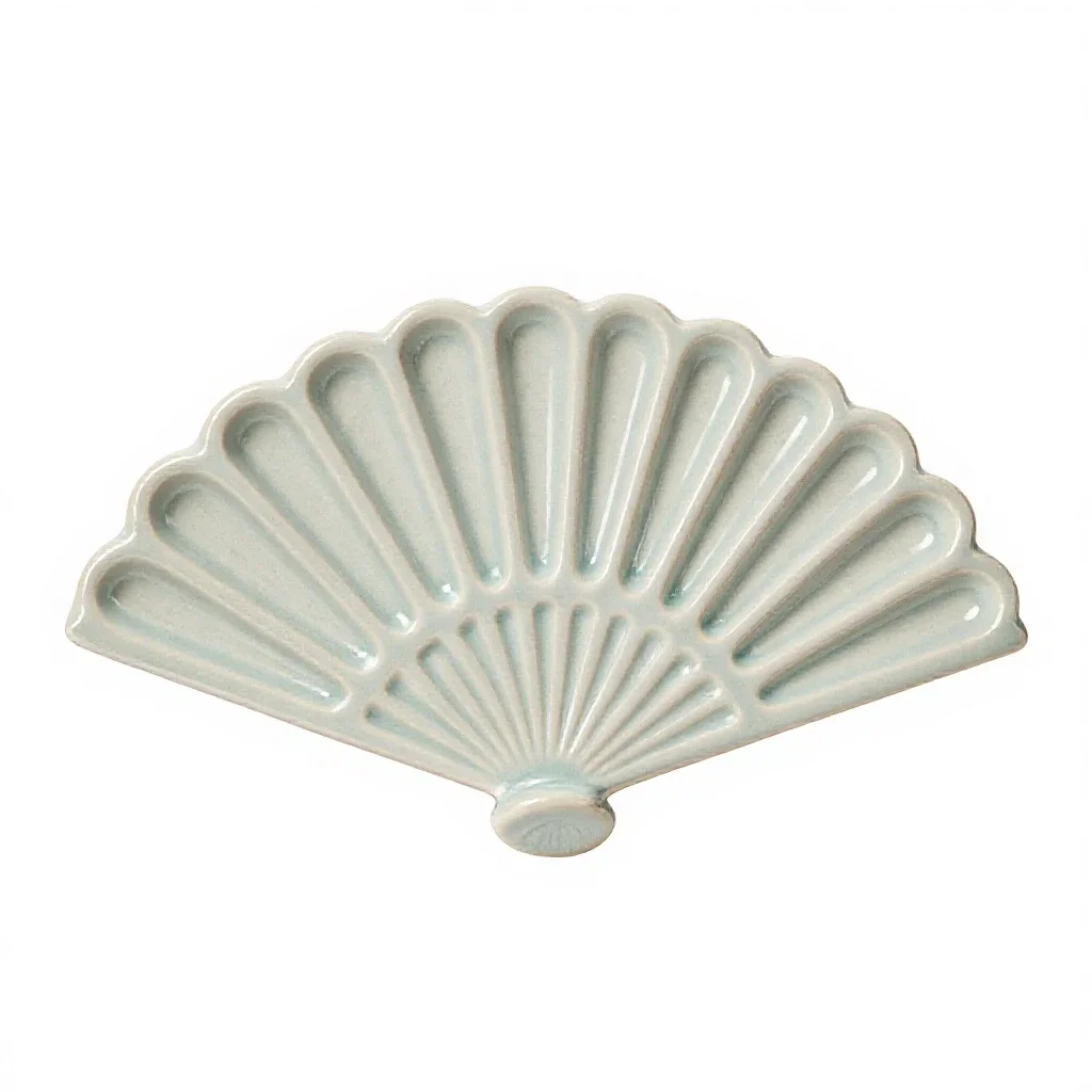 Fan tracery isolated on a white background