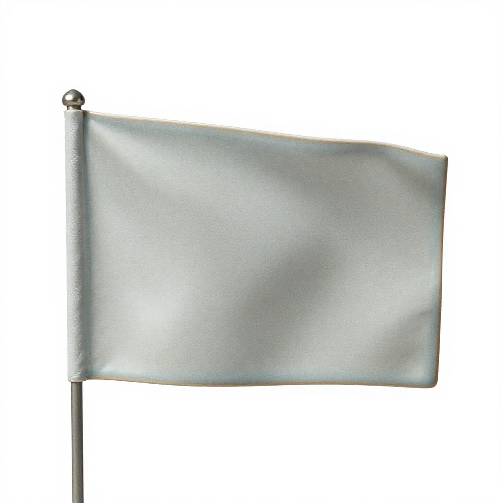 Fanion isolated on a white background