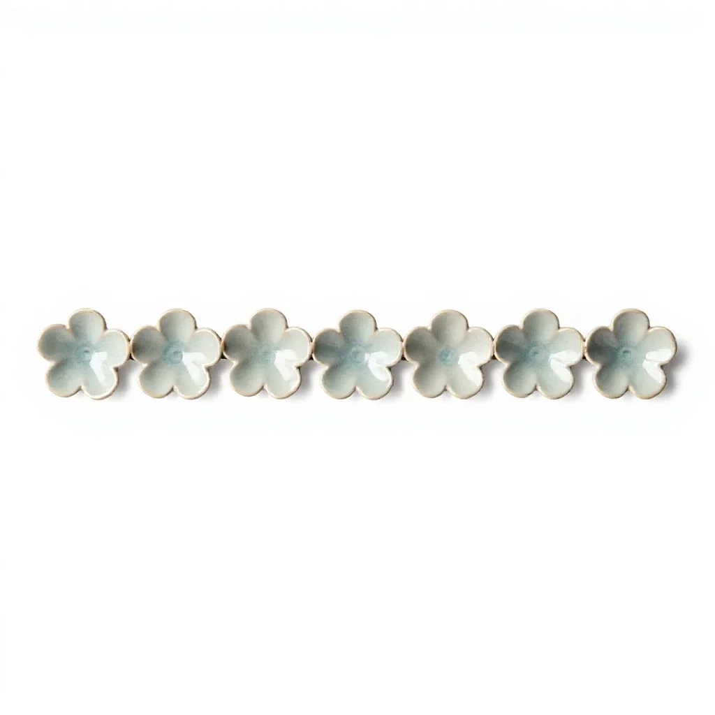 Flower chain isolated on a white background