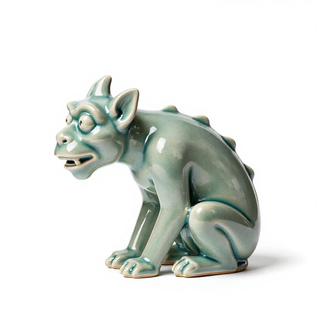 Gargoyle isolated on a white background