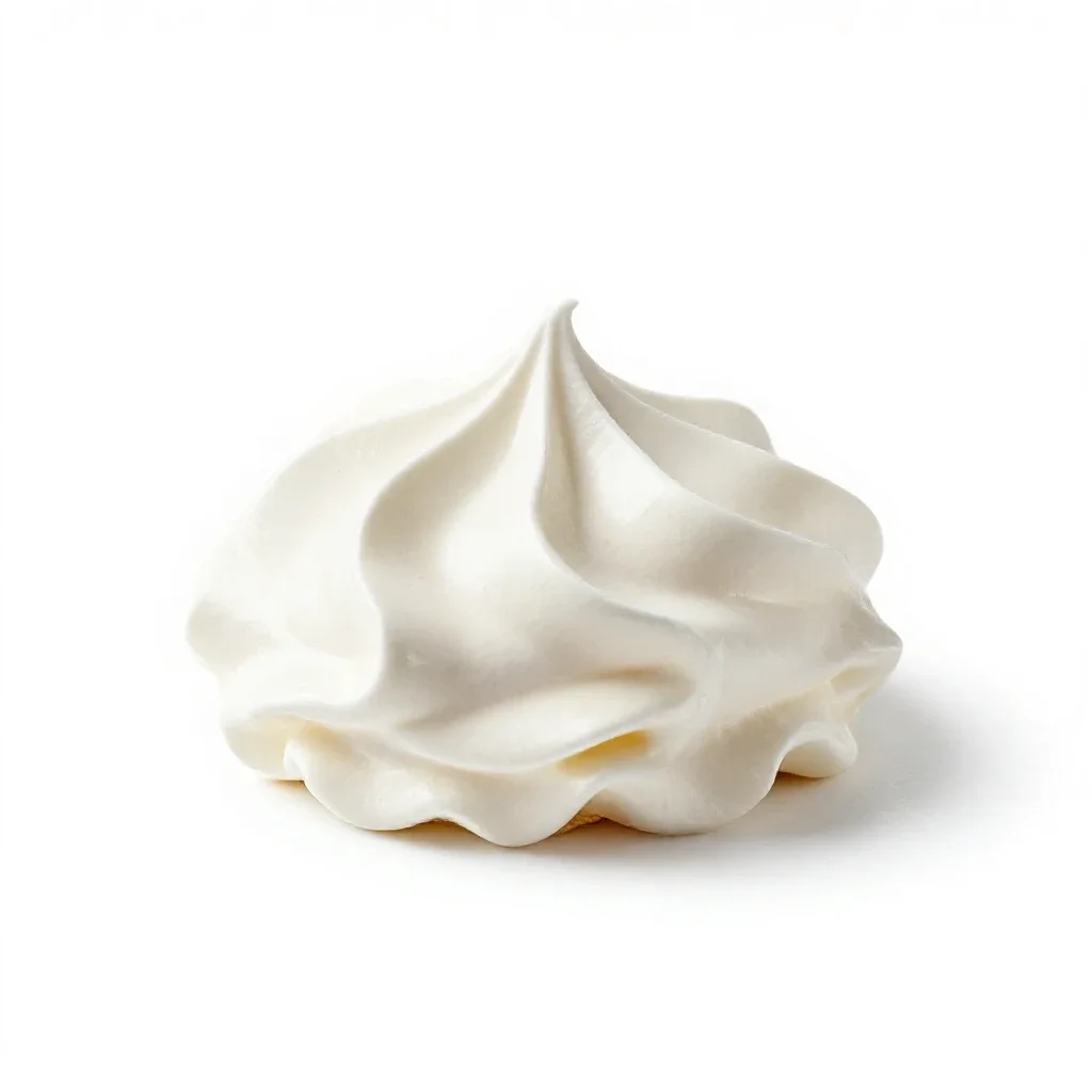 Meringue isolated on a white background
