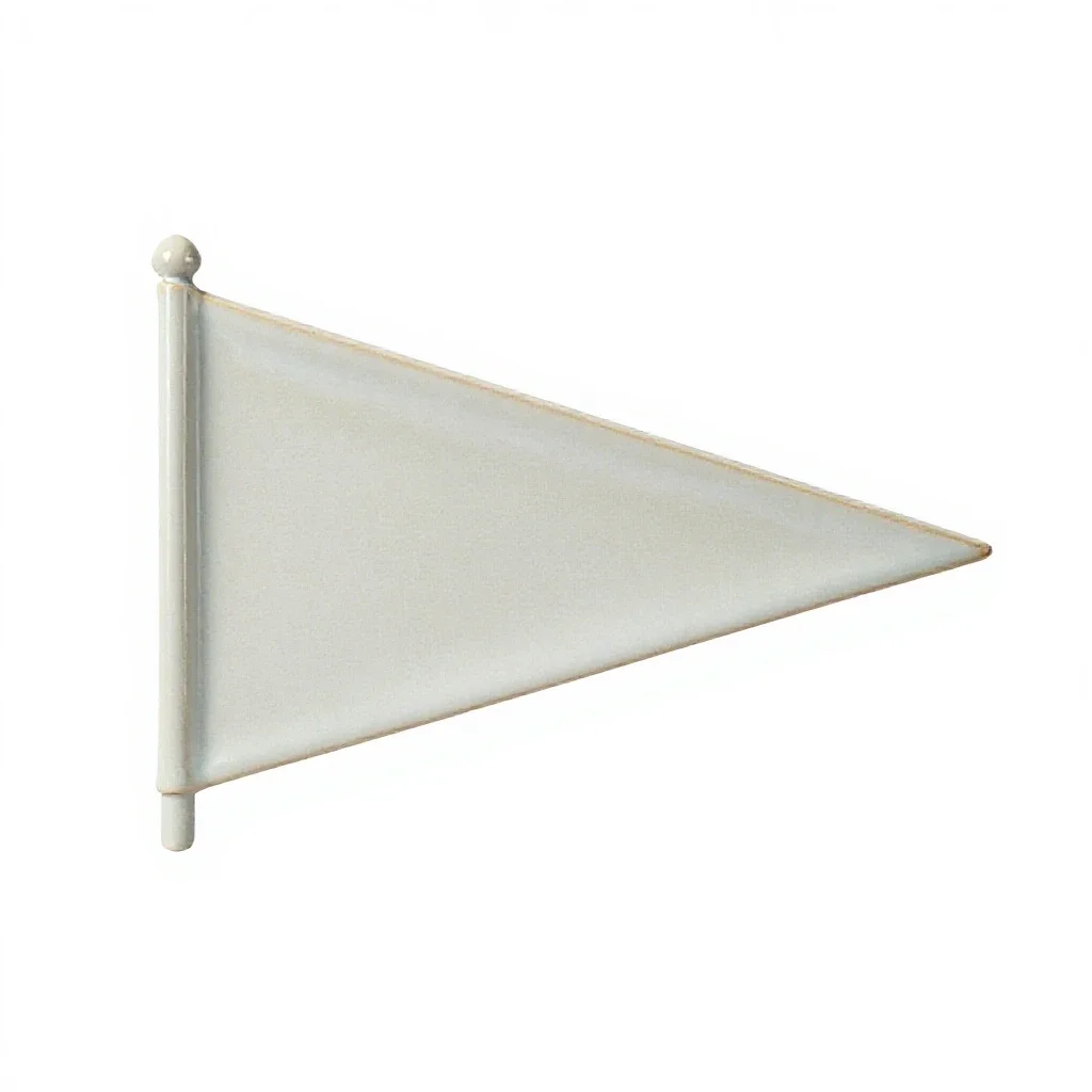Pennoncel isolated on a white background