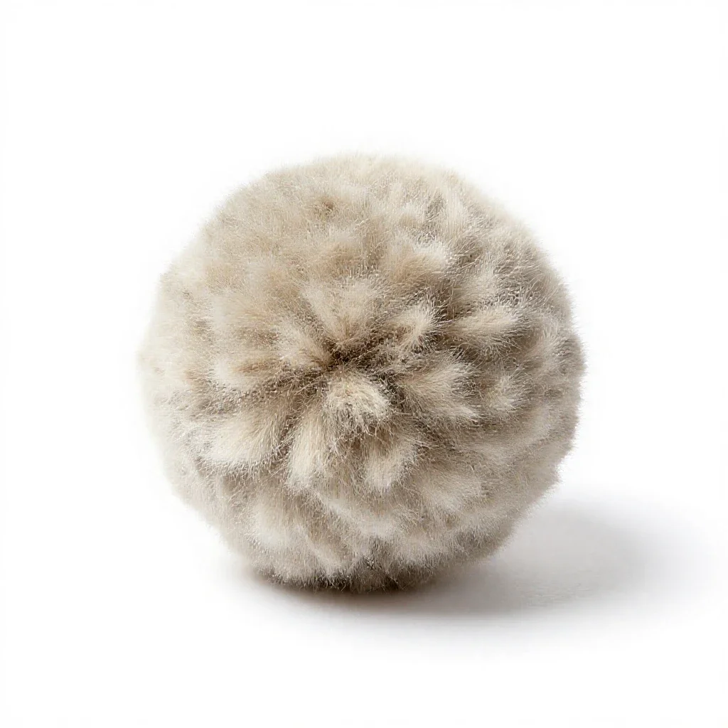 Pompon isolated on a white background