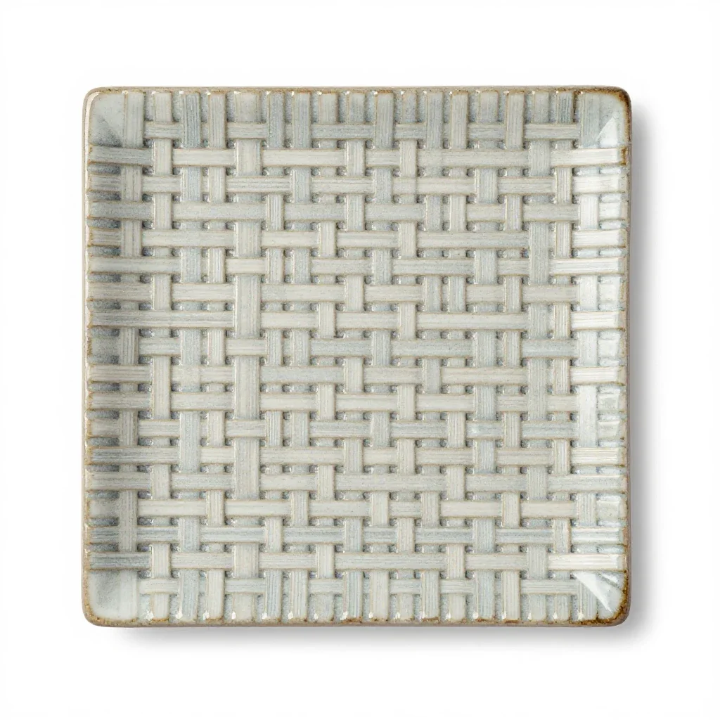 Satin weave isolated on a white background