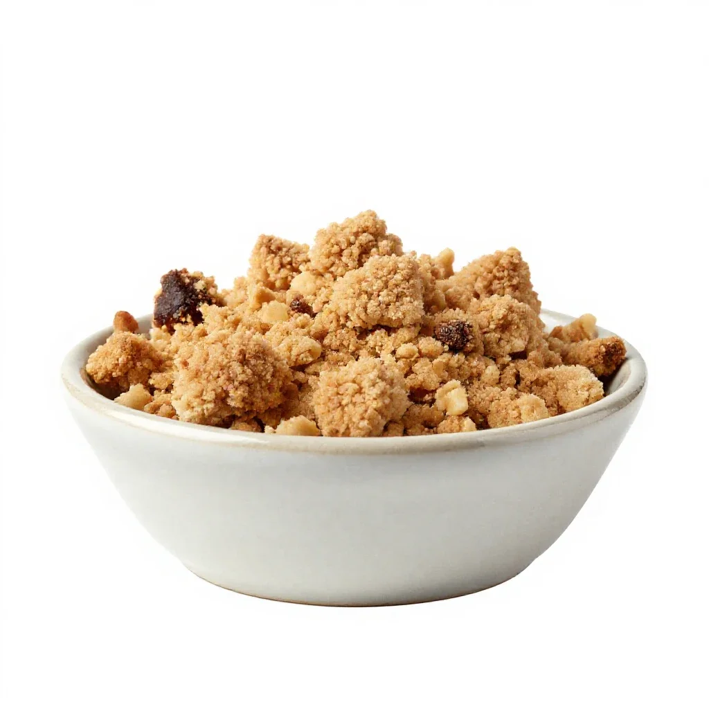 Streusel isolated on a white background