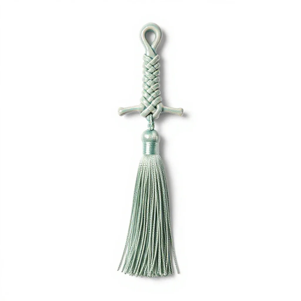 Sword knot isolated on a white background
