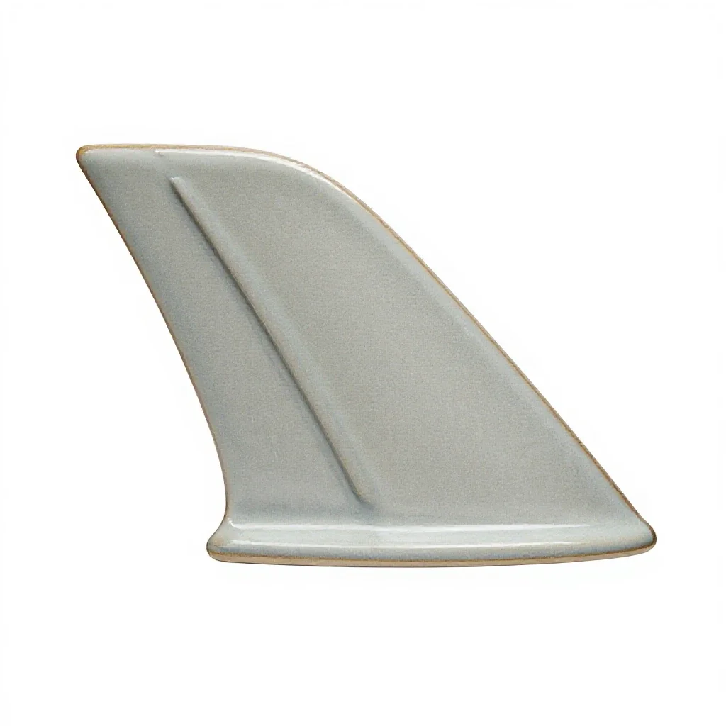 Tail fin isolated on a white background
