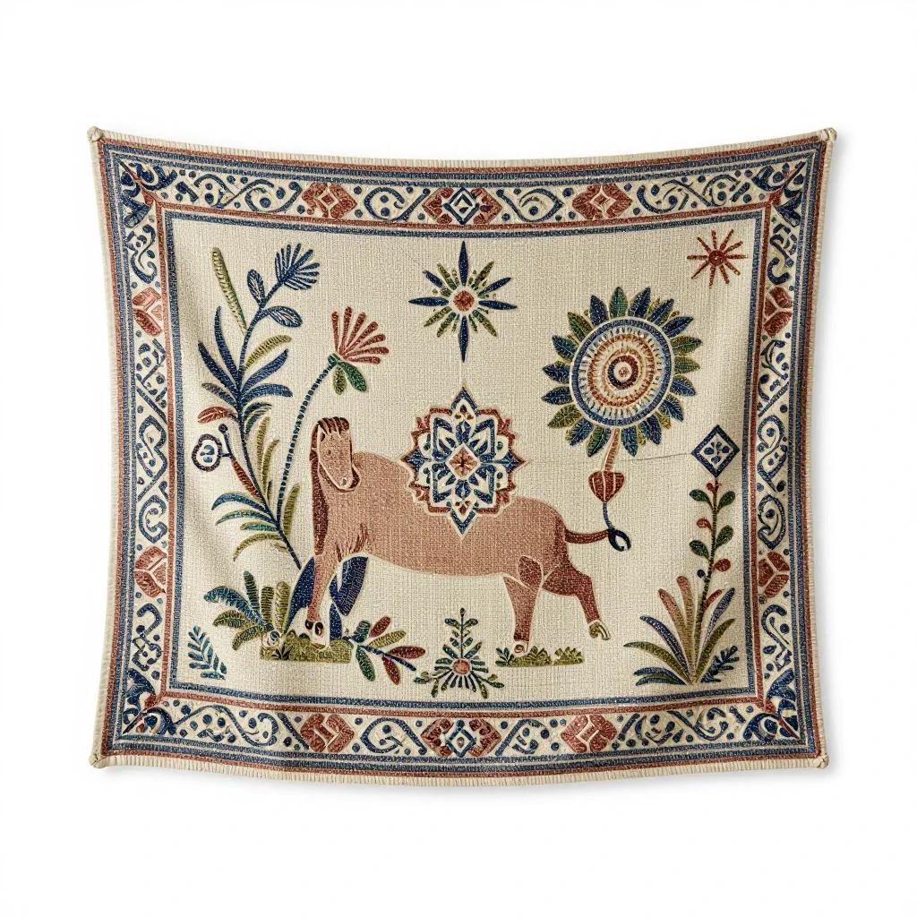 Tapestry isolated on a white background