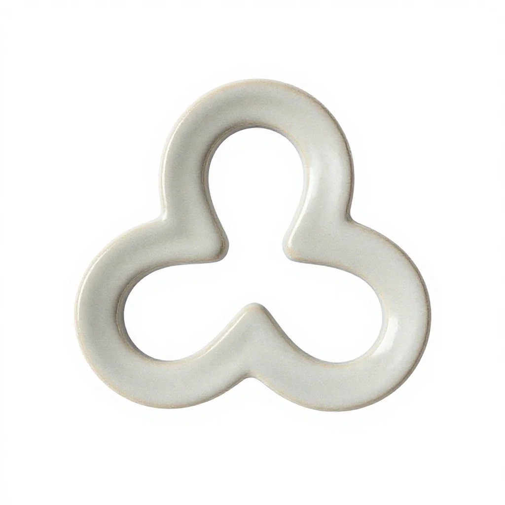 Trefoil isolated on a white background