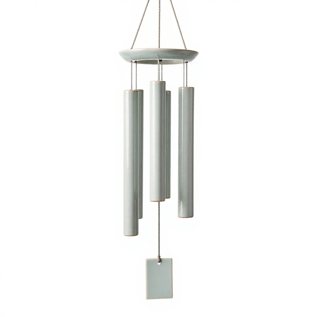 Wind chime isolated on a white background