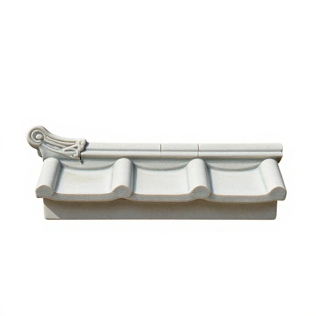 Antefix isolated on a white background