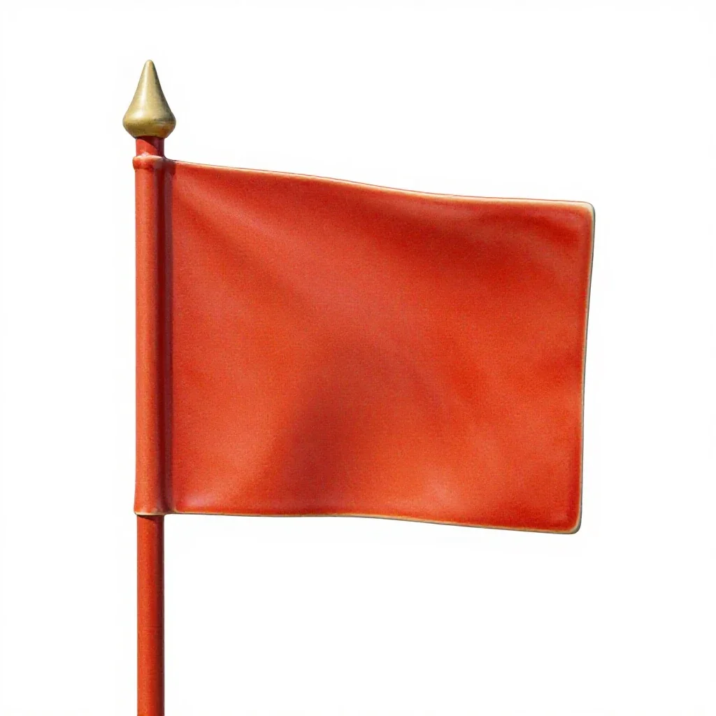 Oriflamme isolated on a white background