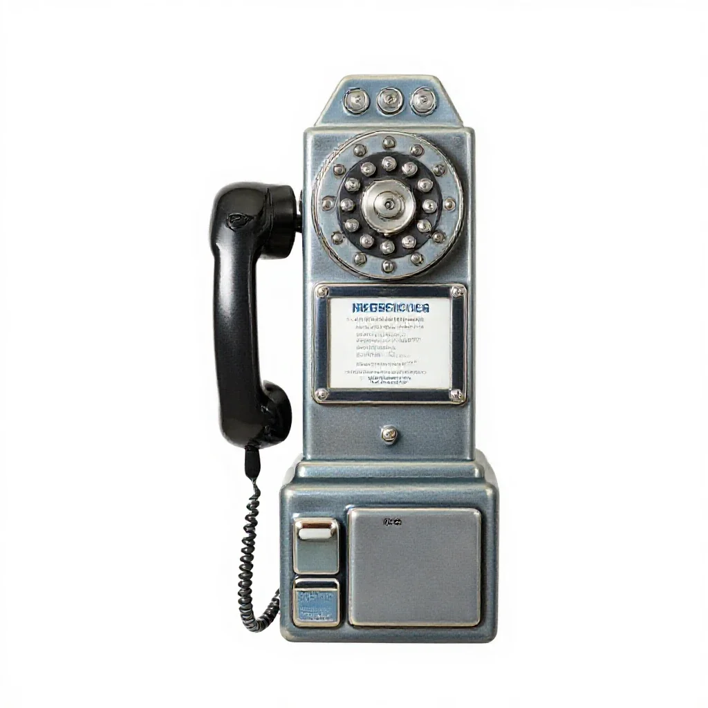 Pay-phone isolated on a white background