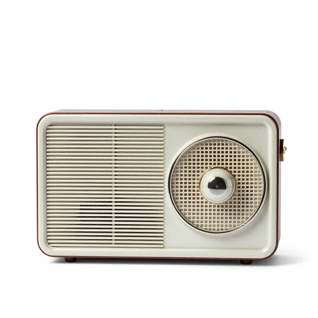 Radio-phonograph isolated on a white background