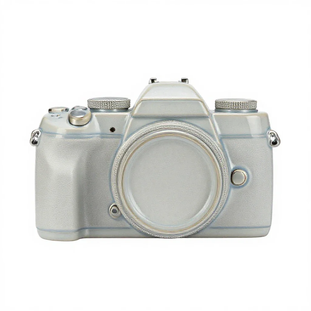 Reflex camera isolated on a white background