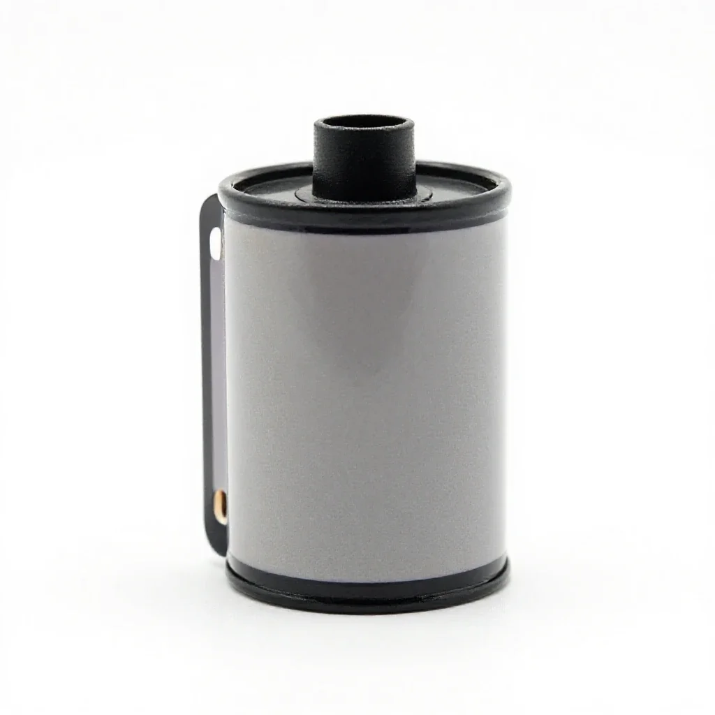 Roll film isolated on a white background
