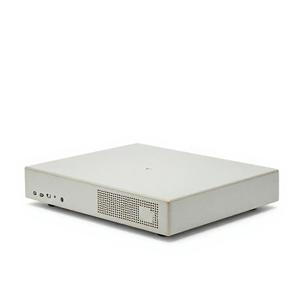 Satellite receiver isolated on a white background
