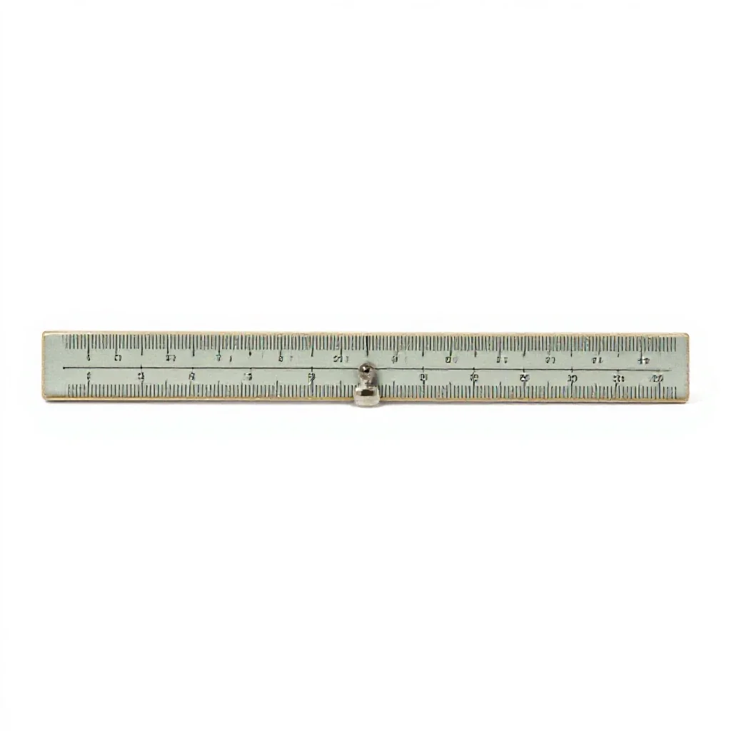 Slide rule isolated on a white background