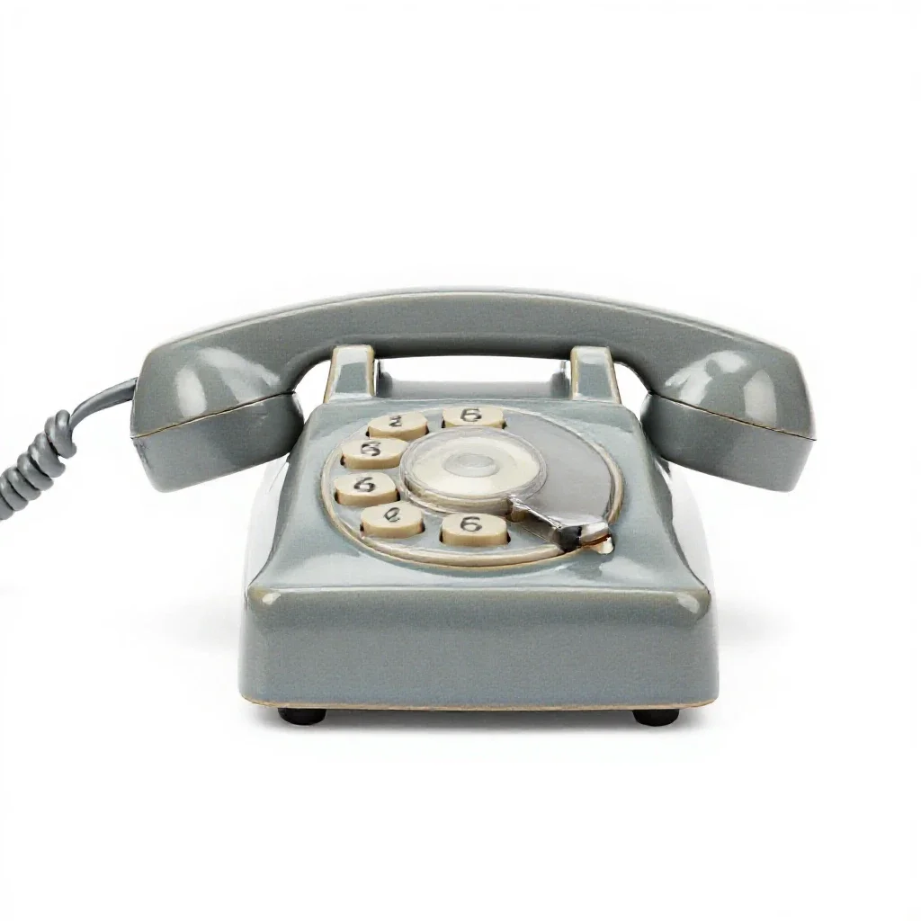 Telephone isolated on a white background