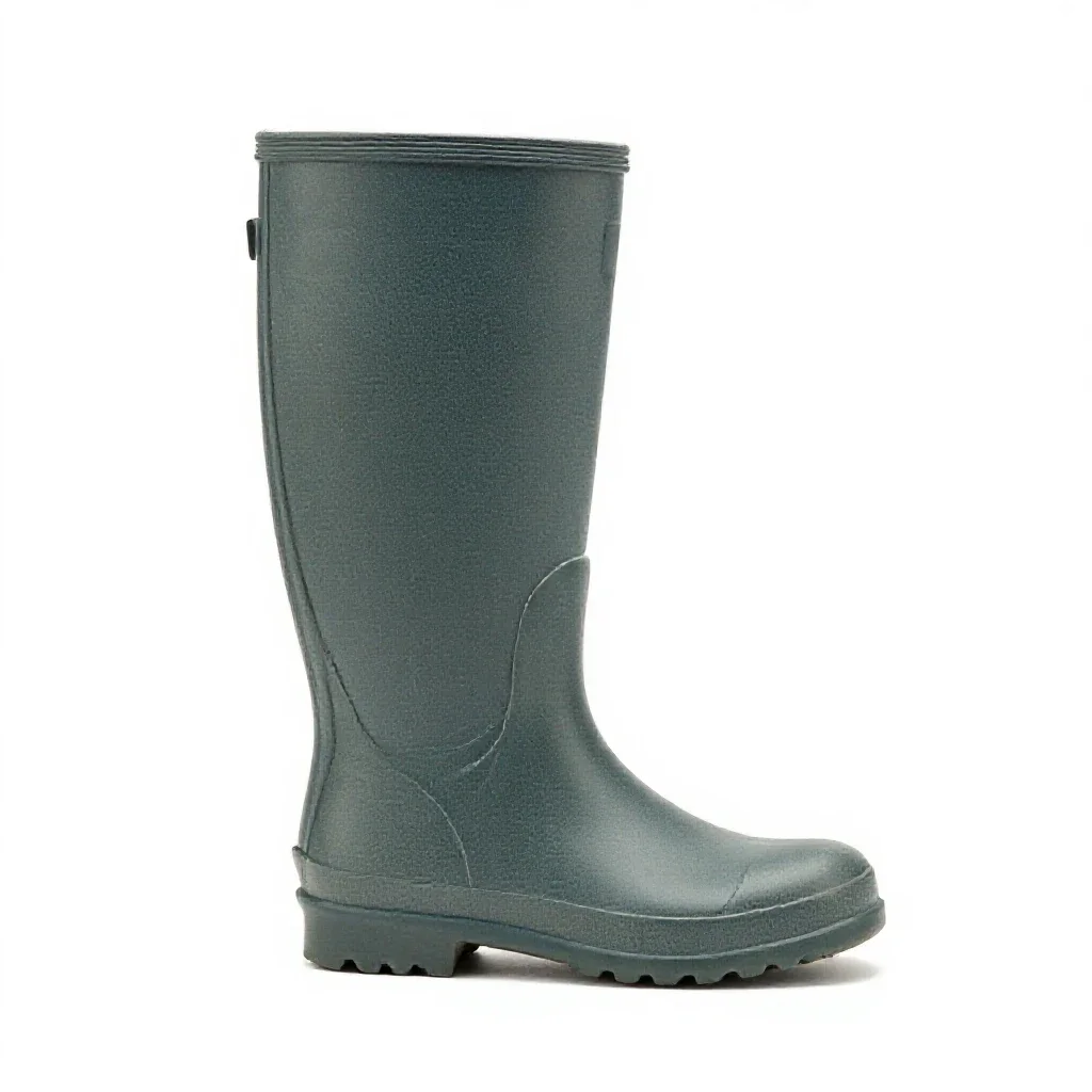Rubber boot isolated on a white background