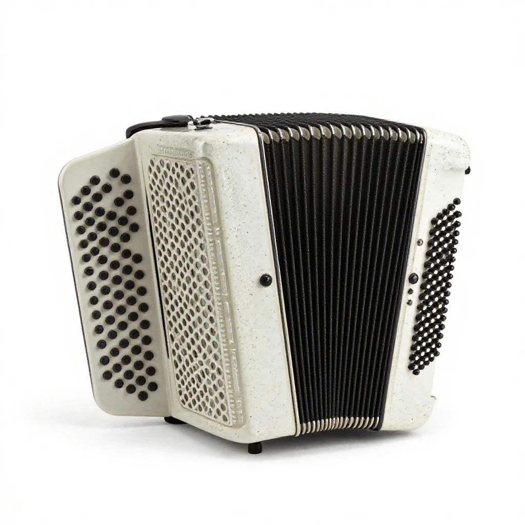 Bandoneon isolated on a white background