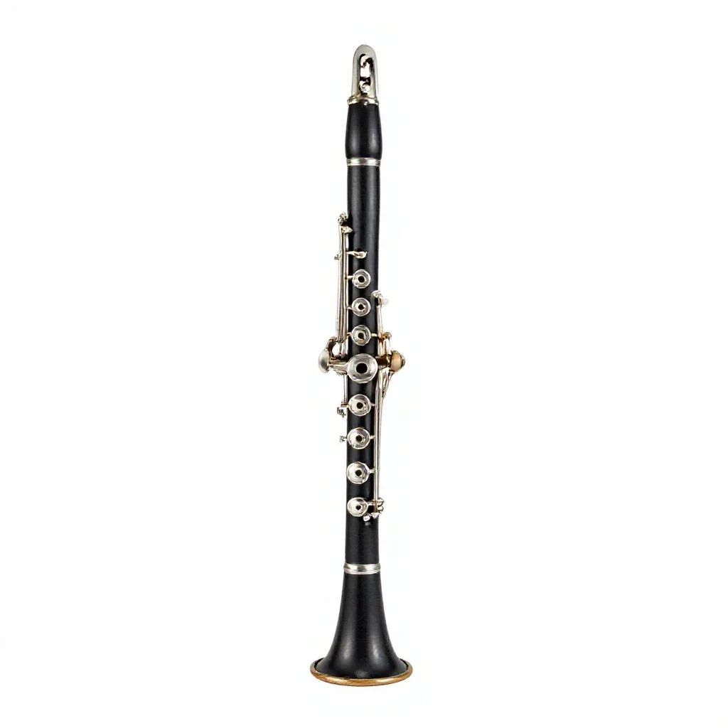 Bass clarinet isolated on a white background
