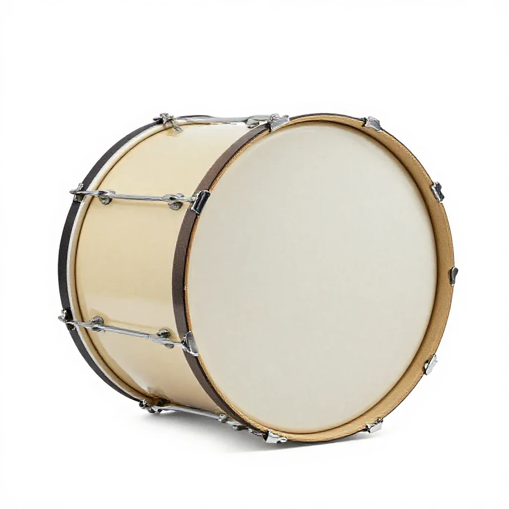 Bass drum isolated on a white background