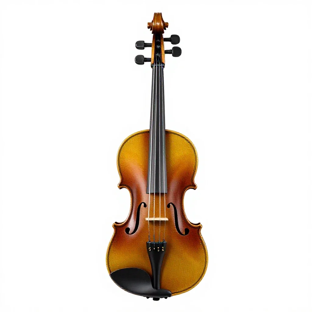 Bass fiddle isolated on a white background