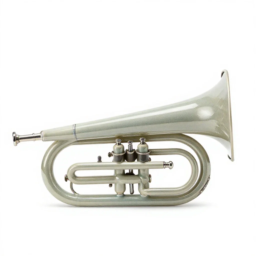 Bass horn isolated on a white background