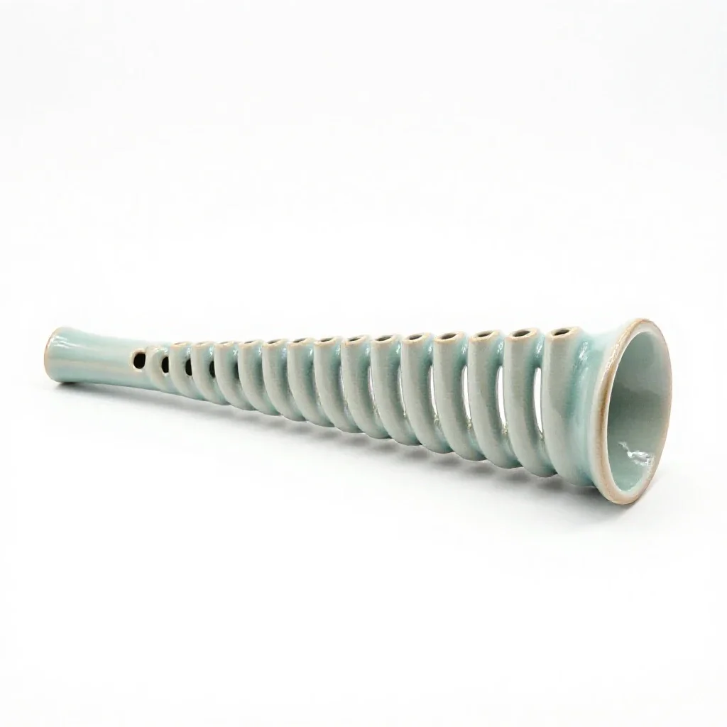 Beating-reed instrument isolated on a white background