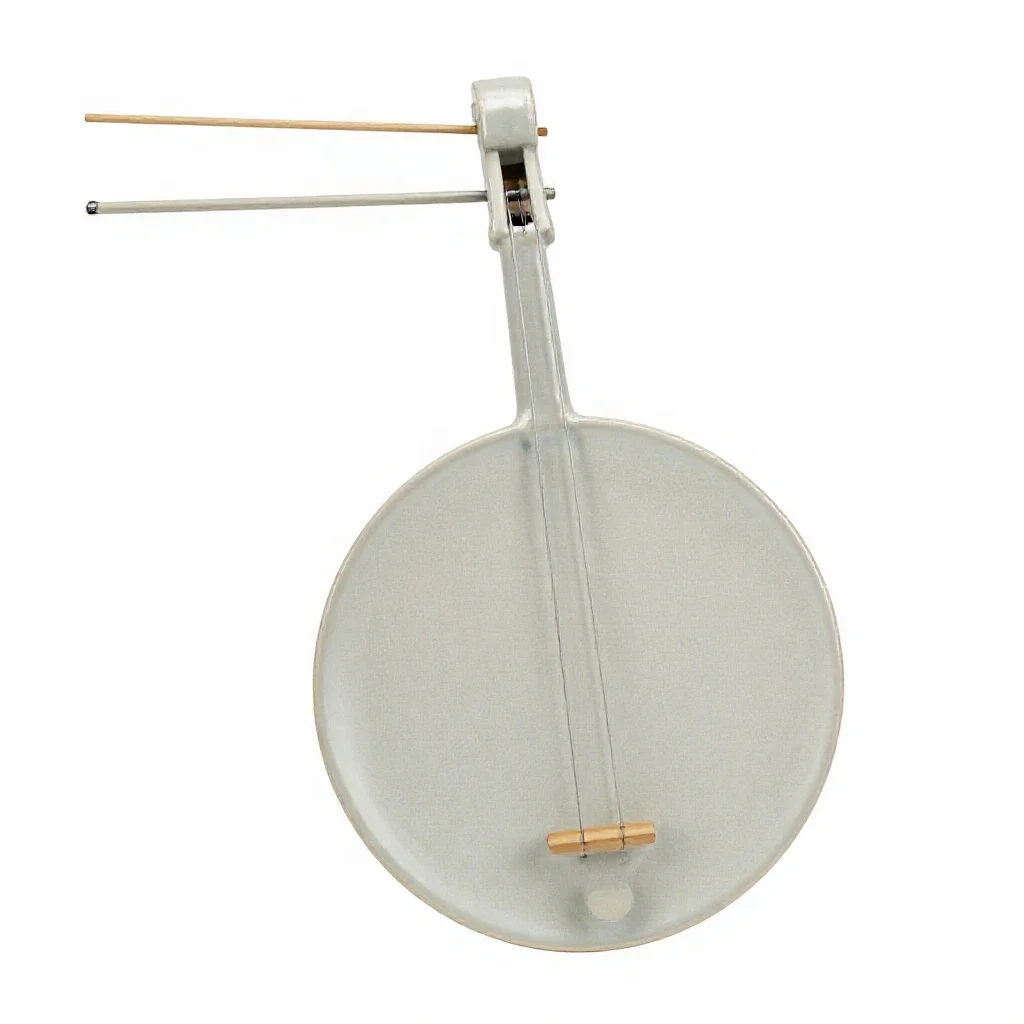 Bowed stringed instrument isolated on a white background