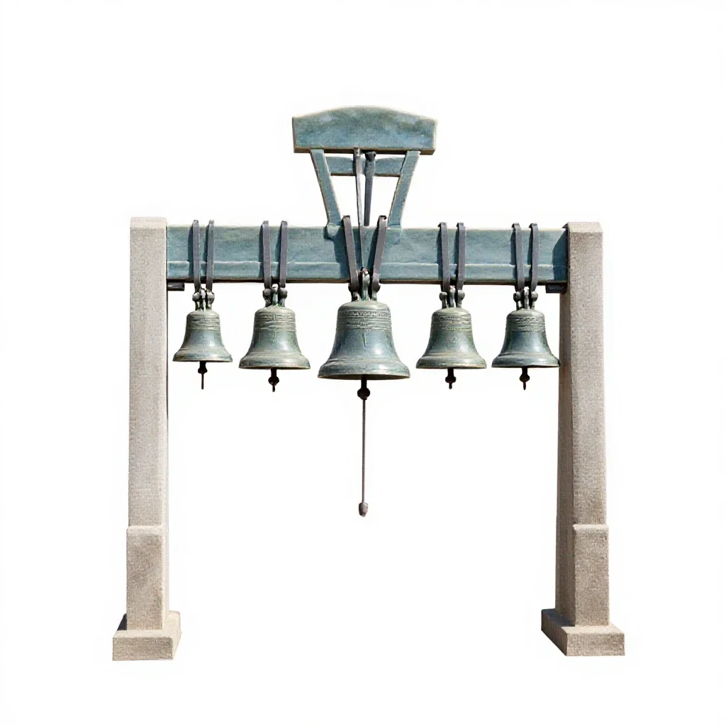 Carillon isolated on a white background