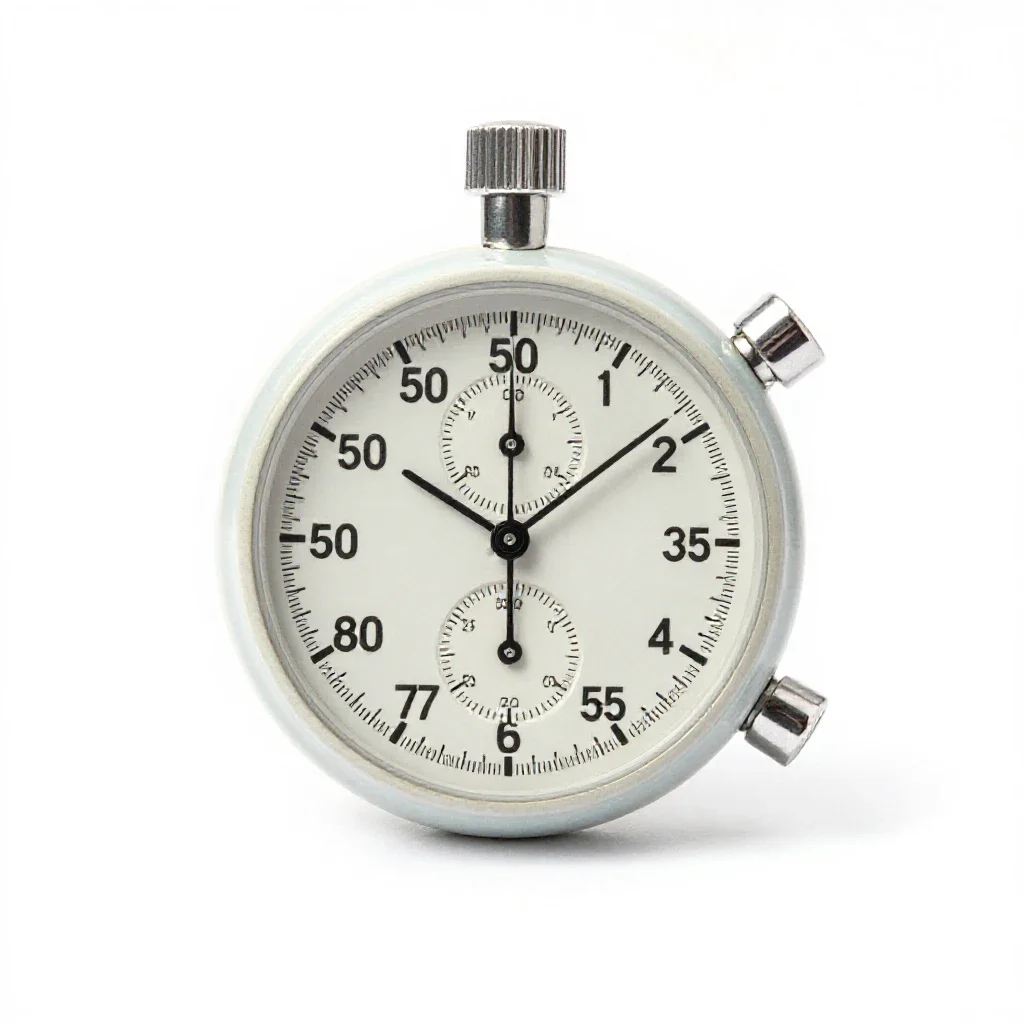 Chronograph isolated on a white background