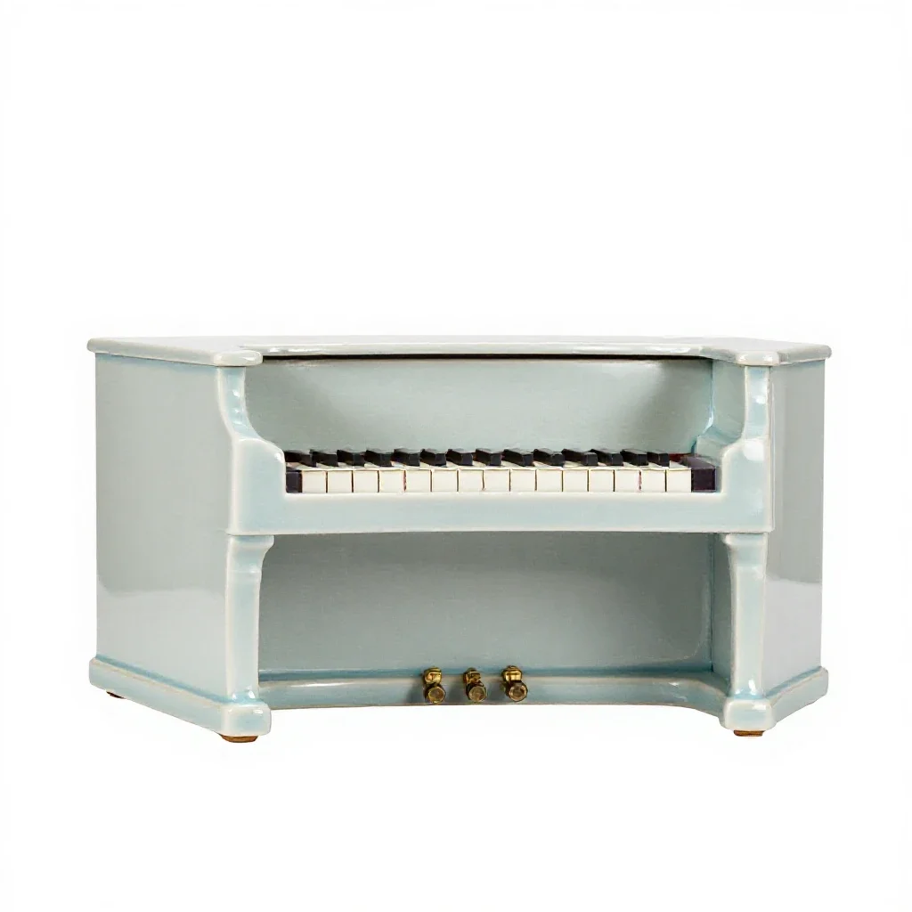 Clavichord isolated on a white background
