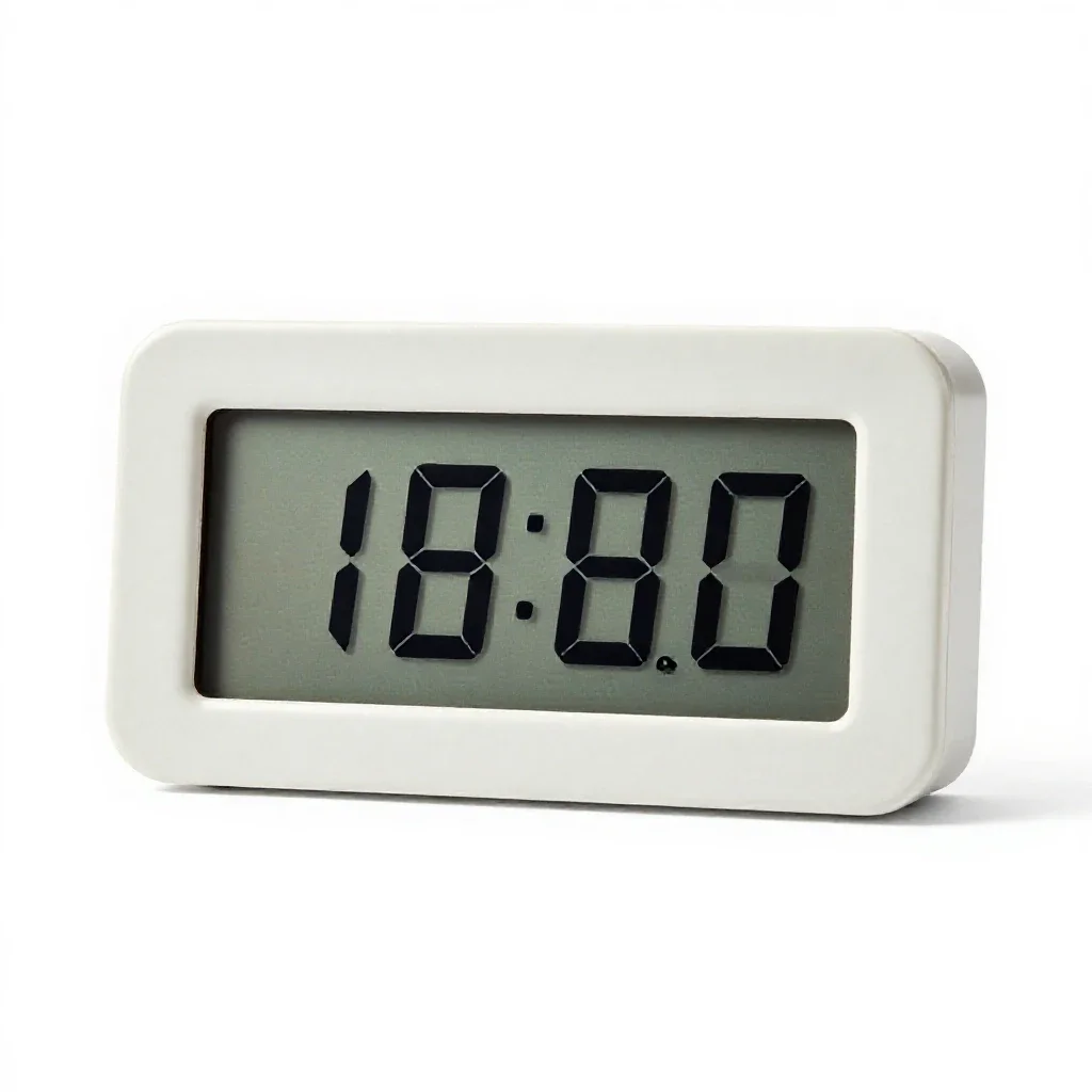 Digital clock isolated on a white background