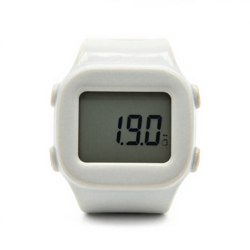 Digital watch isolated on a white background