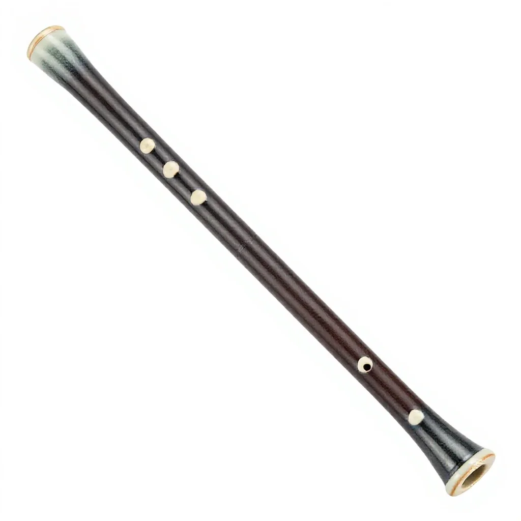 Double-reed instrument isolated on a white background