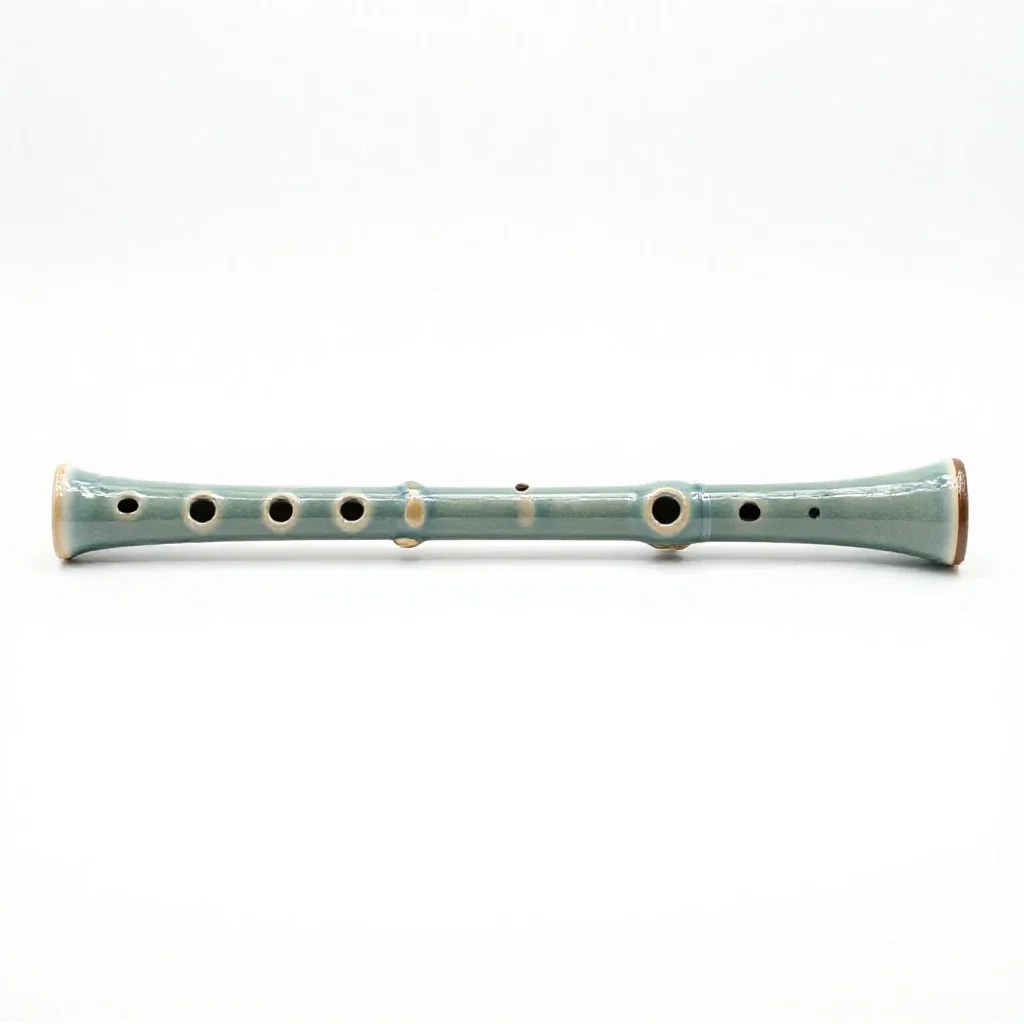 Fipple flute isolated on a white background