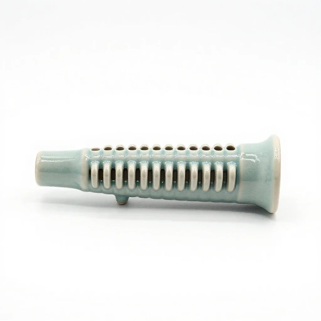 Free-reed instrument isolated on a white background
