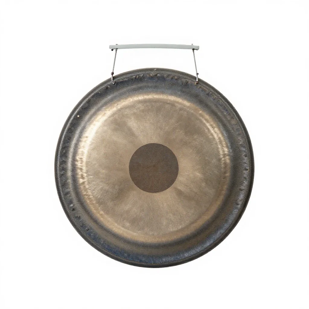 Gong isolated on a white background