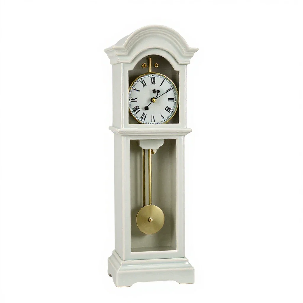 Grandfather clock isolated on a white background