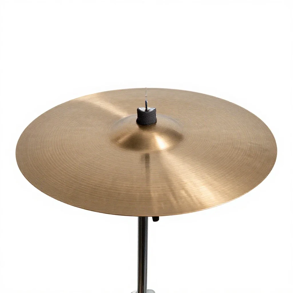 High-hat cymbal isolated on a white background