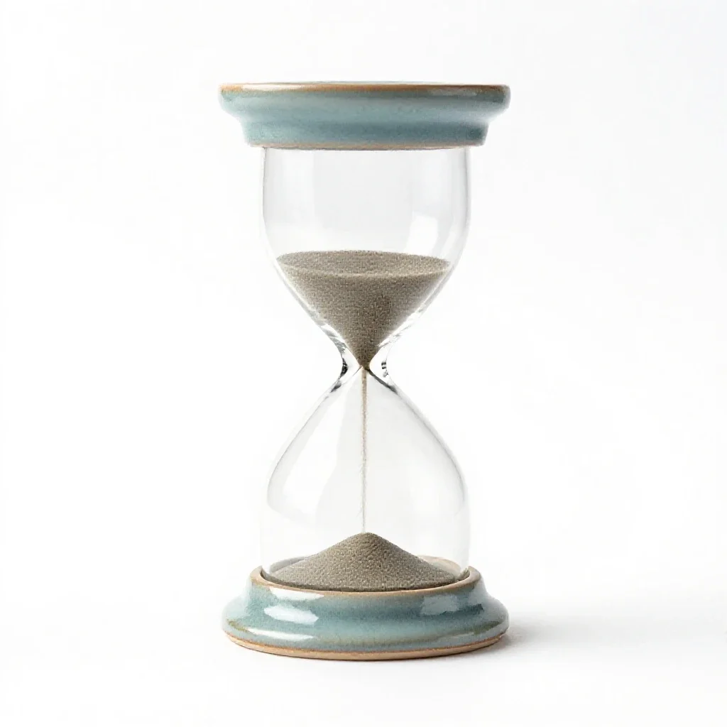 Hourglass isolated on a white background