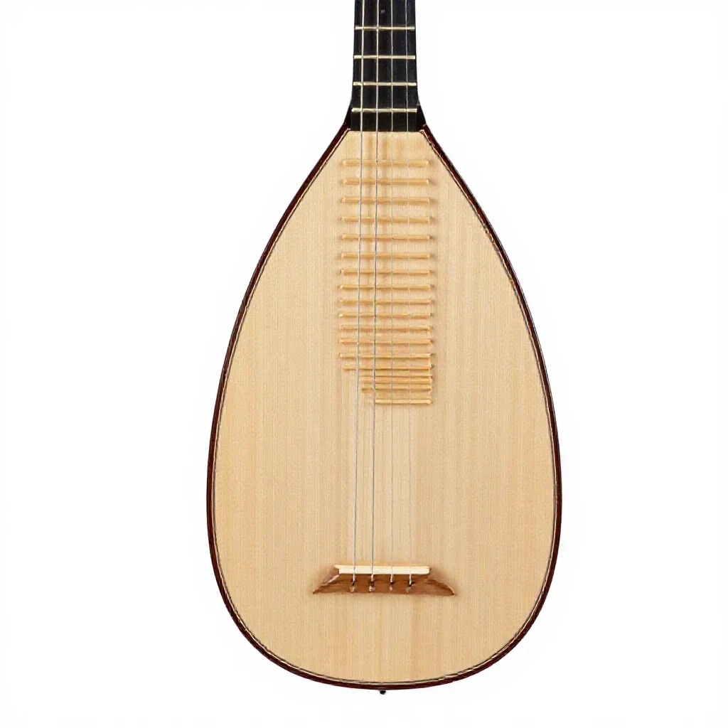 Lute isolated on a white background