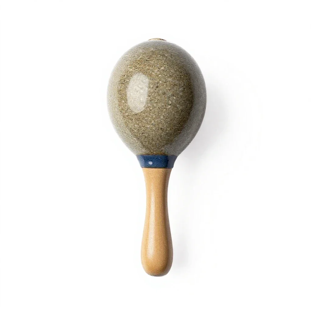 Maraca isolated on a white background