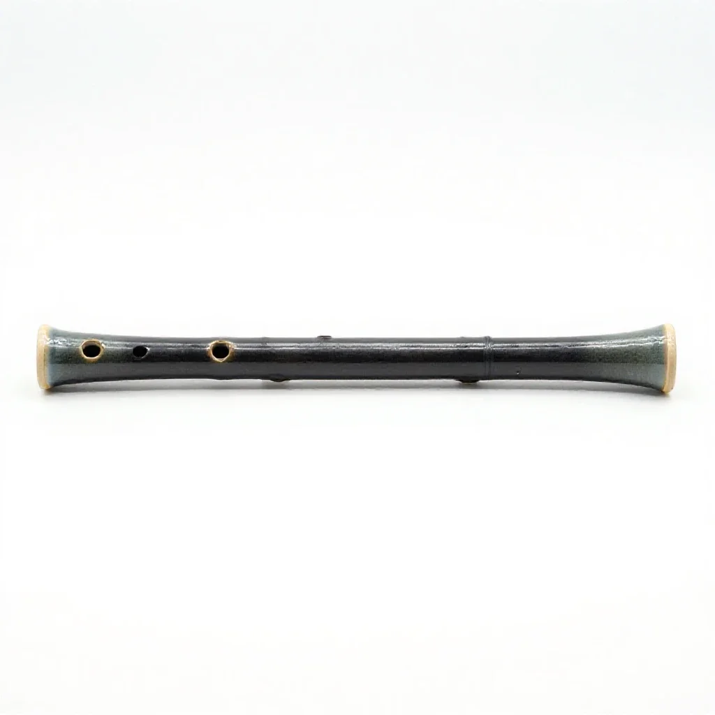 Nose flute isolated on a white background