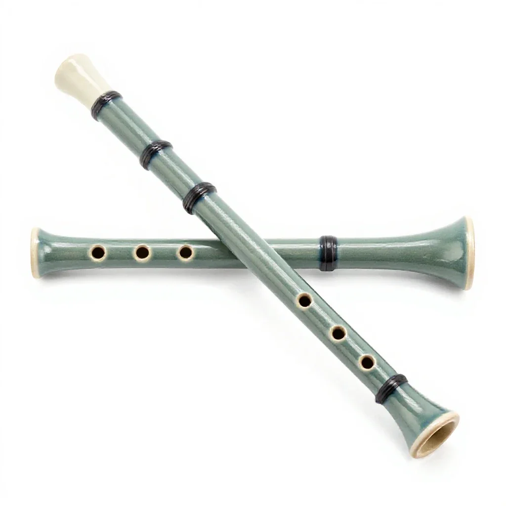 Pennywhistle isolated on a white background