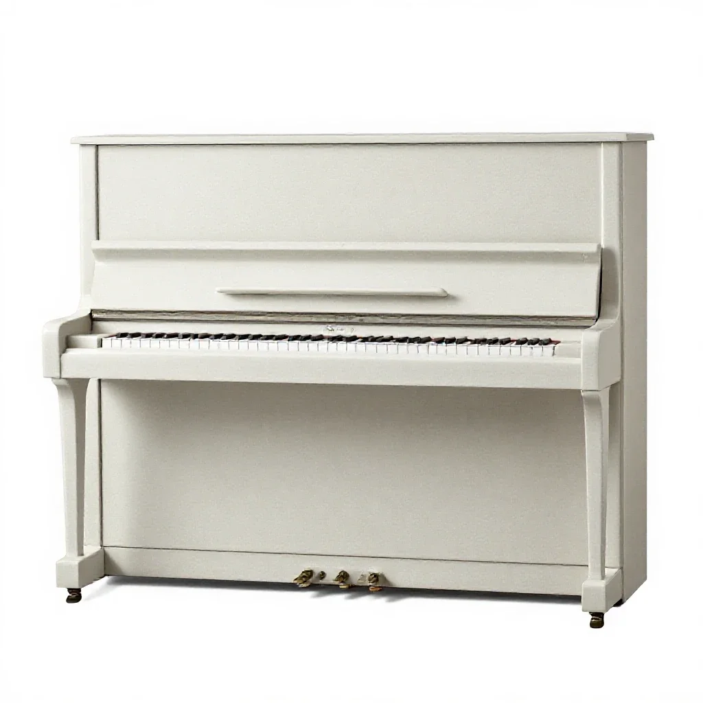 Piano isolated on a white background