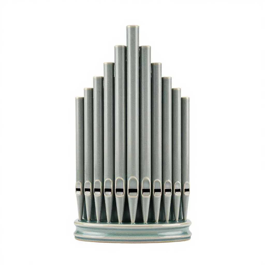 Reed pipe isolated on a white background
