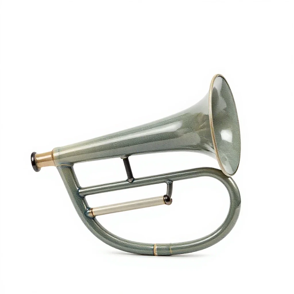 Sackbut isolated on a white background